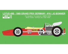 Decal – Lotus 49B - 1969 GP Germany - Jo Bonnier 1/20